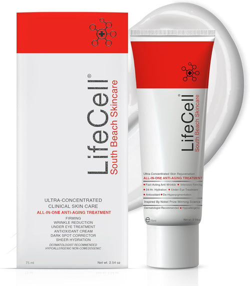 LifeCell South Beach Skincare: All In One Anti-Aging Treatment 2.54 Oz