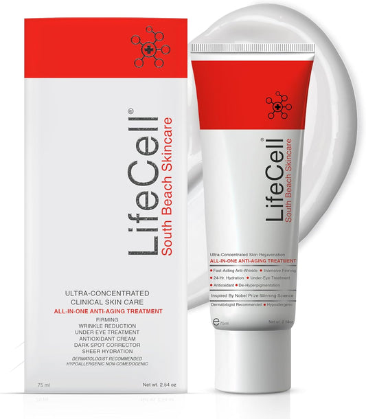 LifeCell South Beach Skincare: All In One Anti-Aging Treatment 2.54 Oz