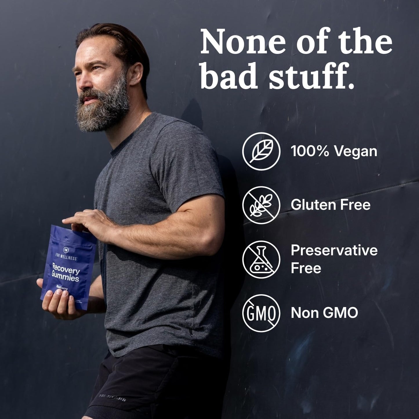 Electrolyte Recovery Gummies™ Blueberry Flavor Hydration Gummies with VitaBlue® Blueberries & Electrolytes - Exercise Recovery, Energy Boost, Replenishment & Antioxidants Non-GMO, Vegan, Gluten-Free
