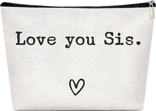 Toiletry Bag Travel Bag - Best Sister Ever Toiletry Organizer Sister,Funny Christmas Birthday, Large Portable Travel Toiletries Hygiene Bag for Accessories Shampoo Toiletries