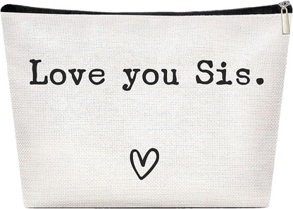 Travel Toiletry Bag for Sister | Best Sister Ever Toiletry Organizer Sister | Portable Travel Toiletries Hygiene Bag, Funny Christmas Birthday Makeup Cosmetic Bag
