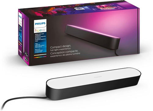 Philips Hue Smart Play Light Bar Base Kit, Black - White & Color Ambiance LED Color-Changing Light - 1 Pack - Requires Bridge - Control with App - Works with Alexa, Google Assistant and Apple HomeKit