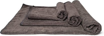 Microfibre Sport/Gym Towel â€“ Fast Absorbent and Super Light. Our Towel is Perfect for a Multitude of Outdoor/Indoor uses Including Traveling, Beach, Yoga, Gym. S/M/L Available (Small, Grey)