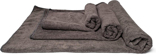 Microfibre Sport/Gym Towel â€“ Fast Absorbent and Super Light. Our Towel is Perfect for a Multitude of Outdoor/Indoor uses Including Traveling, Beach, Yoga, Gym. S/M/L Available (Small, Grey)