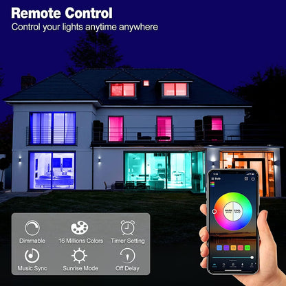 HaoDeng Smart Light Bulbs E27 A60 7W RGBCW WiFi Light Bulb, Dimmable Led Light, Color Changing Light Bulb, Compatible with Alexa, Google Home, 2.4GHz Only, No Hub Required, 60W Equivalent 500LM, 1Pack