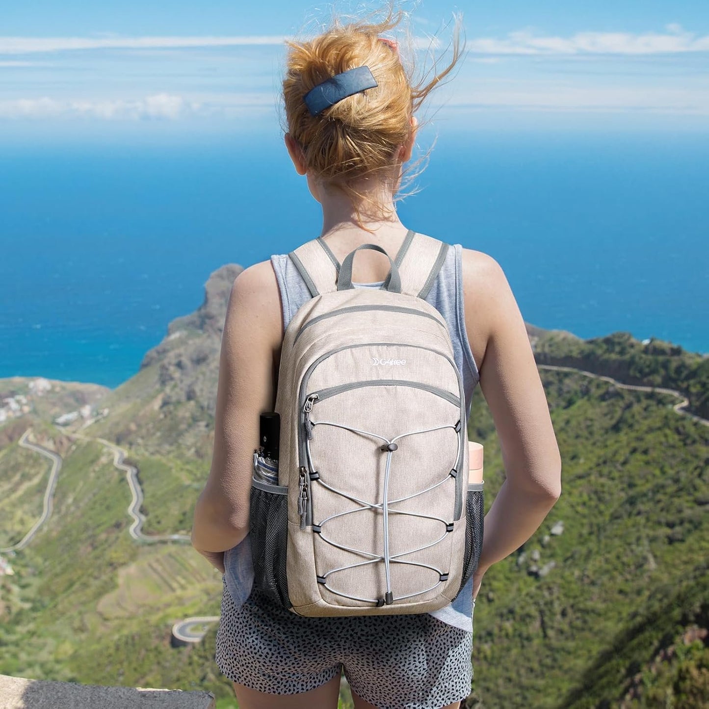 G4Free 12/20L Mini Hiking Daypack, Small Hiking Backpack Compact Outdoor Shoulder Backpack for Travel Cycling