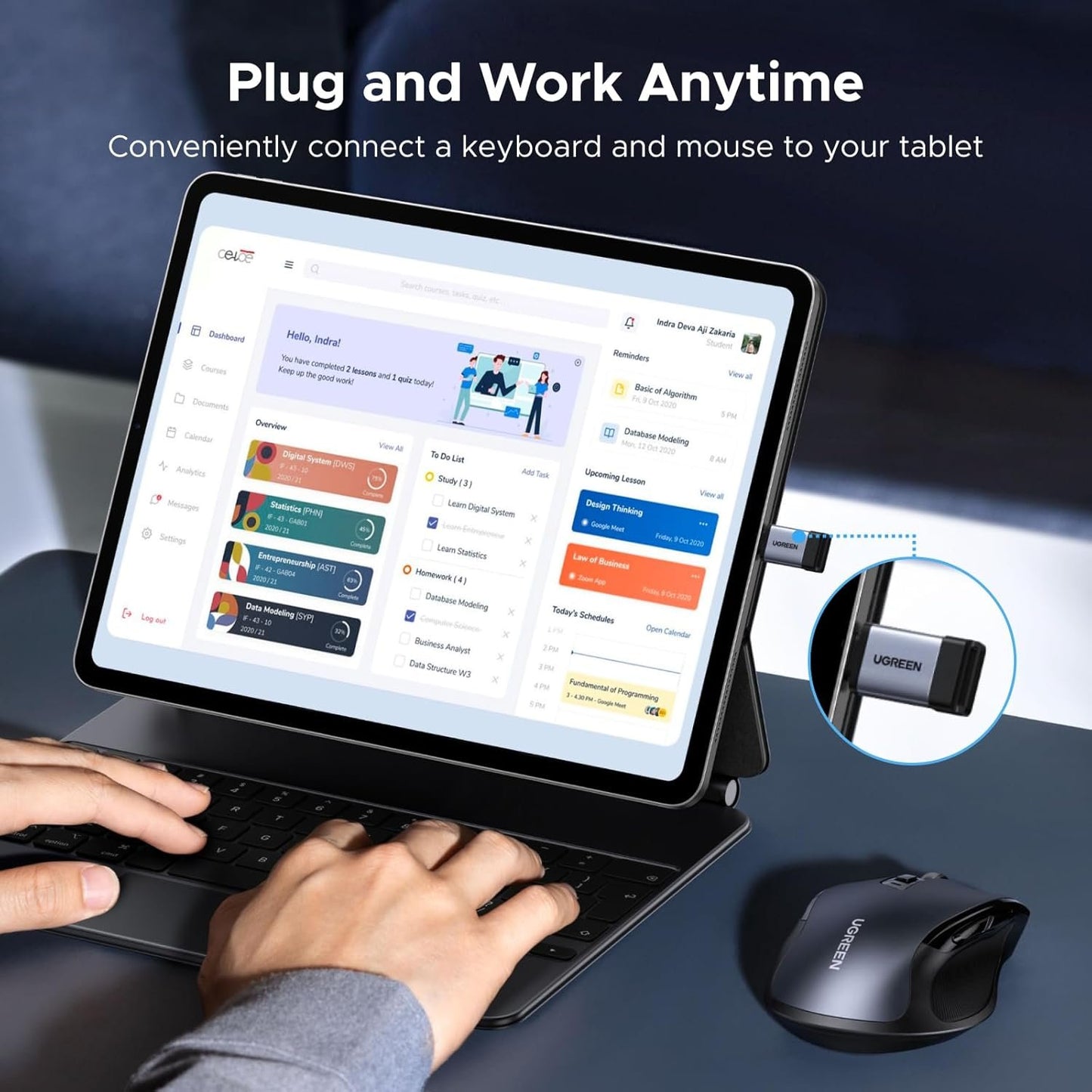 UGREEN 10Gbps USB C to USB Adapter 4 Pack, Aluminum Type C Male to Type A Female Adaptor Thunderbolt 4/3 OTG Converter Compatible with iPhone 15/16, MacBook Air/Pro, Mac mini, iPad, and More(Grey)