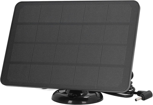 10W Solar Panel Charger, IP65 Waterproof, Fast Charging Compatible with Ring Cam Battery, 360 Degree Rotatable Bracket, Made of Premium Fireproof Material (CSP4W-DC-B)