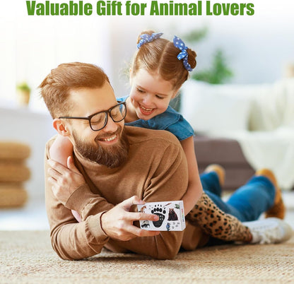 MEROCO Forest Animal Tracks Cards for Kids Animal Flash Cards Match Game Learning Toys