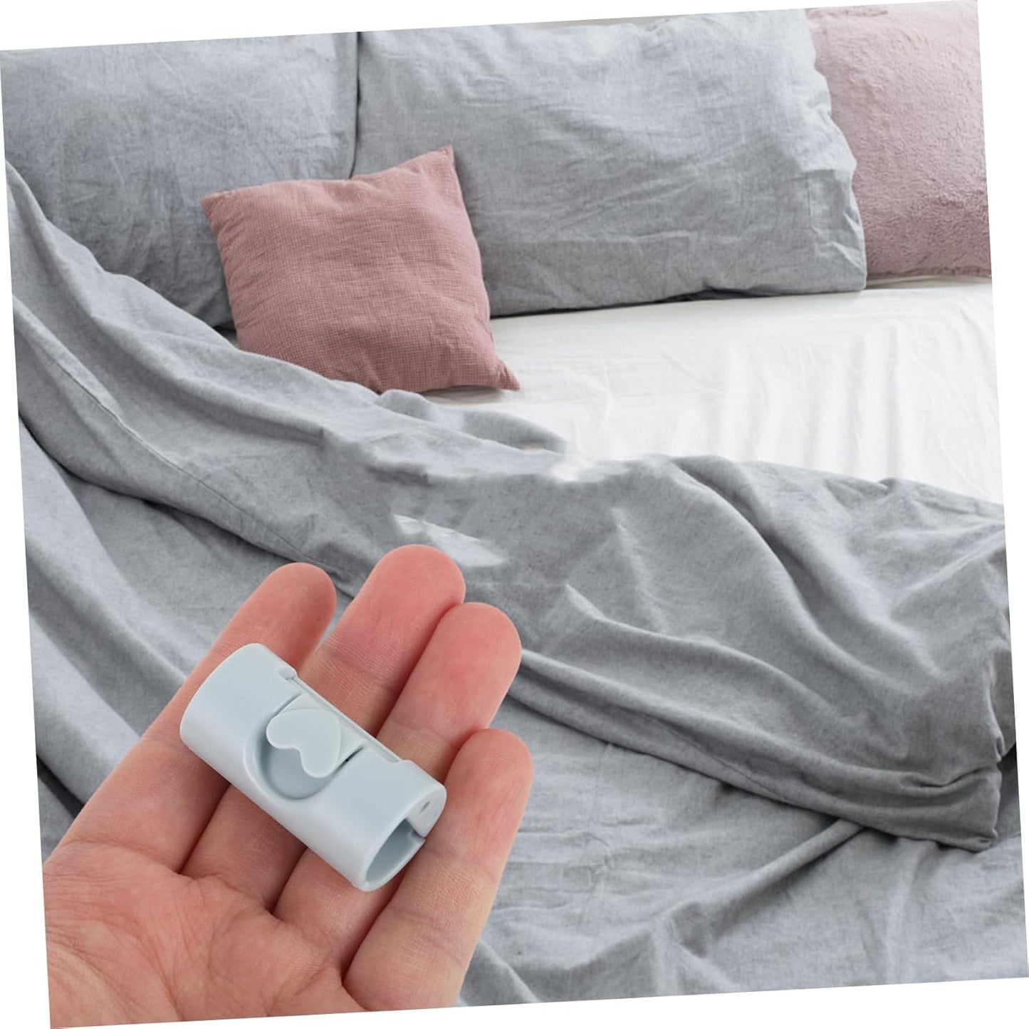 Tofficu 2 Set Clip Fissaggio Lenzuolo Clips Per Coprimaterasso Antiscivolo Accessori Per Biancheria Letto Per Teniere Coperta E Cuscini Resistente E Pratico Colori Upgrade 24 Pezzi * 2