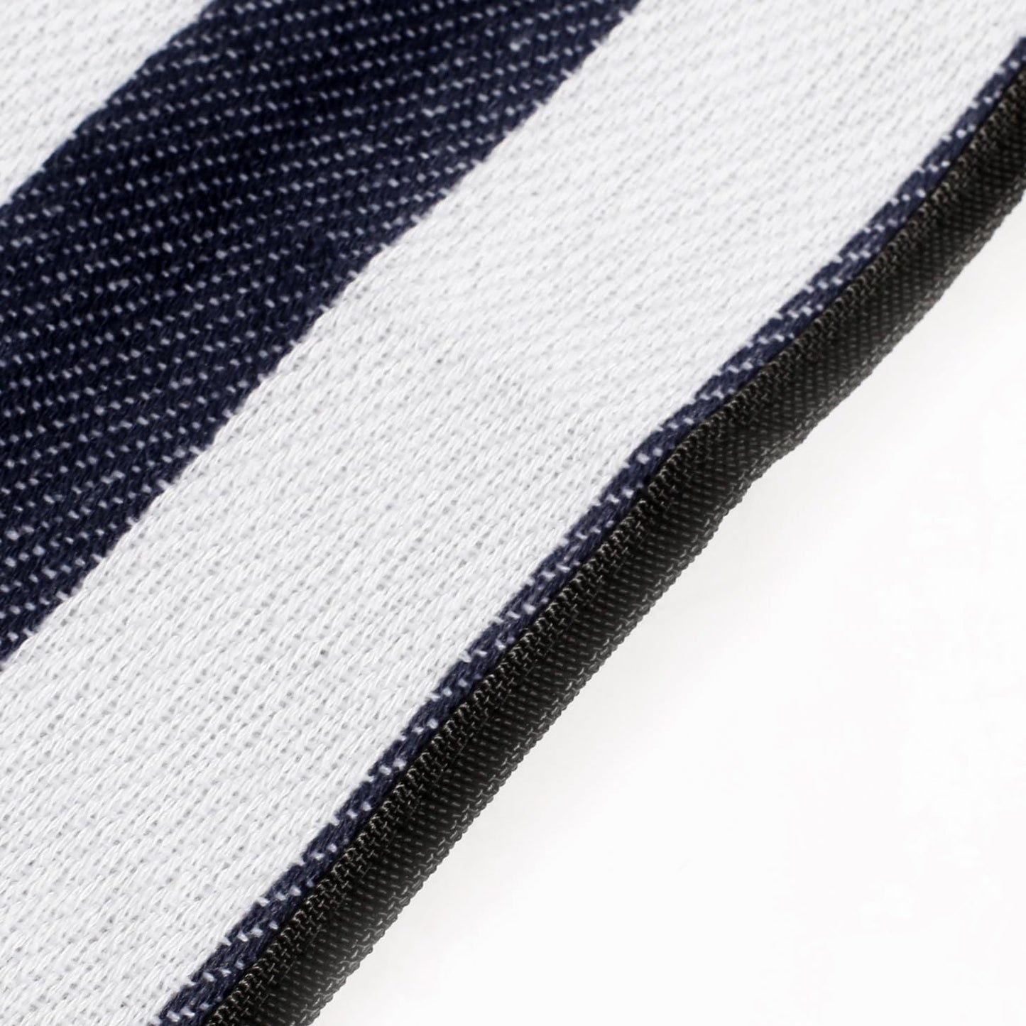 Sherwood Picnic Blanket Stylish Portable with Carry Strap Waterproof Sand Proof Foldable Compact Beach Park Camping Easy Carry Large Multipurpose Outdoor Travel Linen Blue & White Striped 200X150cm