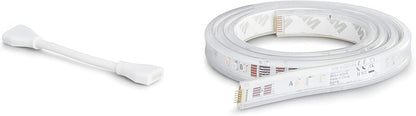 Philips Hue LightStrip Plus Dimmable LED Smart Light - One Metre Extension/Add on (Compatible with Bluetooth