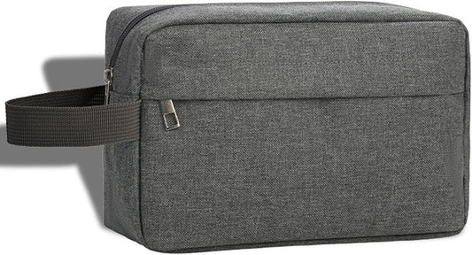 Toiletry Bag for Men, Veyarien Travel Shaving Bag Dopp Kit Water-Resistant Cosmetic Bag Travel Organizer for Toiletries Accessories (Grey)