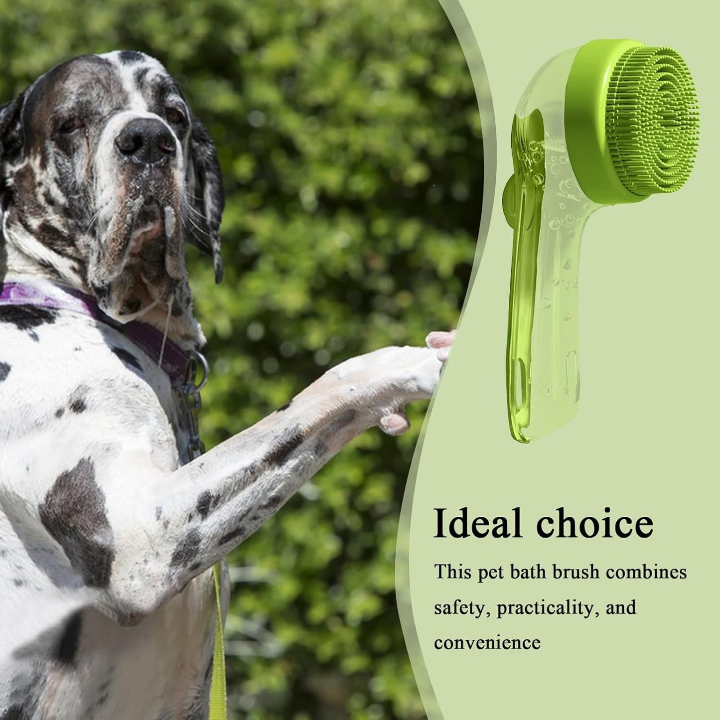 Dog Scrubber For Bath | Dog Bathing Brush - Gentle Slicker Scrubber Detangler For Puppy Kitten Horse Hygiene Cleaning Dandruff Flea Matting