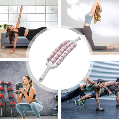 Muscle Roller | Roller Stick for Muscles Deep Tissue,Relief Exercise Massager Tool Handheld Trigger Points Health Care for Athletes, Leg Cramps & Joints Recovery