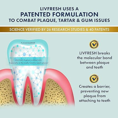 Toothpaste Gel, Clinically Proven to Remove Plaque 250% Better, Improves Gum Health 190% Better, Prevents & Reduces Tartar, Freshens Breath, SLS Free Dental Gel, Wintergreen, 2 Pack