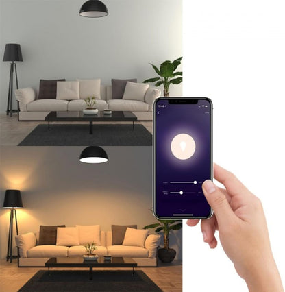 Laser 10W B22 Smart Bulb, 1000 Lumens, Adjustable White LED Light for Home DÃ©cor, Mood Night Light - Wi-Fi App & Voice Control, Compatible with Alexa, Amazon Echo, Google Assistant, No Hub Required