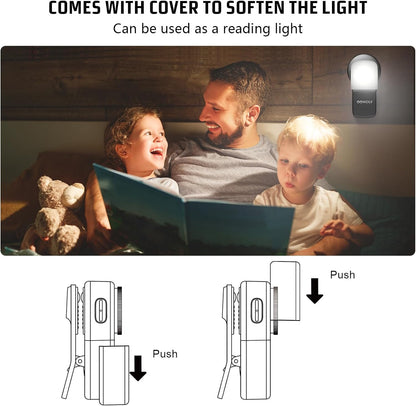 OOWOLF LED Flashlight Rechargeable Super Bright, EDC Flashlight with Flood, Red Light, Waterproof Pocket Light, Easy to Magnetic Attach and Clip-on for Hiking, Working and Daily Use, Camping Emergency