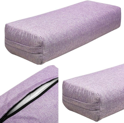 MTSDM Yoga Bolster Pillow, Versatile Rectangular Yoga Support Pillow Premium Meditation Cushion, Versatile Yoga Support Pillow, Yoga Pillow Cushion Waist Pillow Professional Auxiliary Tool