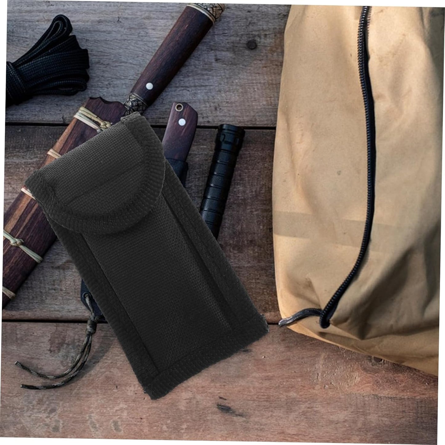 2pcs Outdoor Nylon Waist Cutter Bag Portable Storage Pouch for Camping Travel Home Cutter Holder for Organizing Outdoor Gear