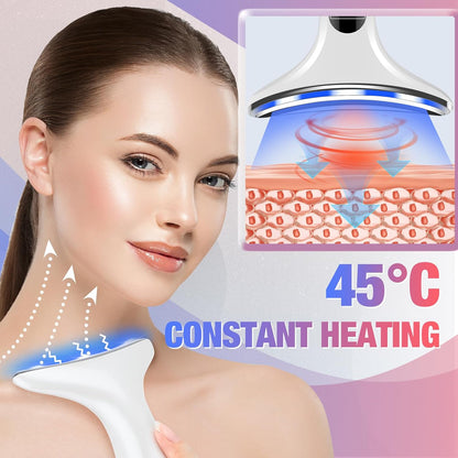 Face Massager for Neck Face, 3 Intensities Face Lifting Device, 4 Modes Face Firming Device for Neck Face, Portable Neck Face Beauty Device for Lifts and Tightens Skin, Firm Smooth, Black