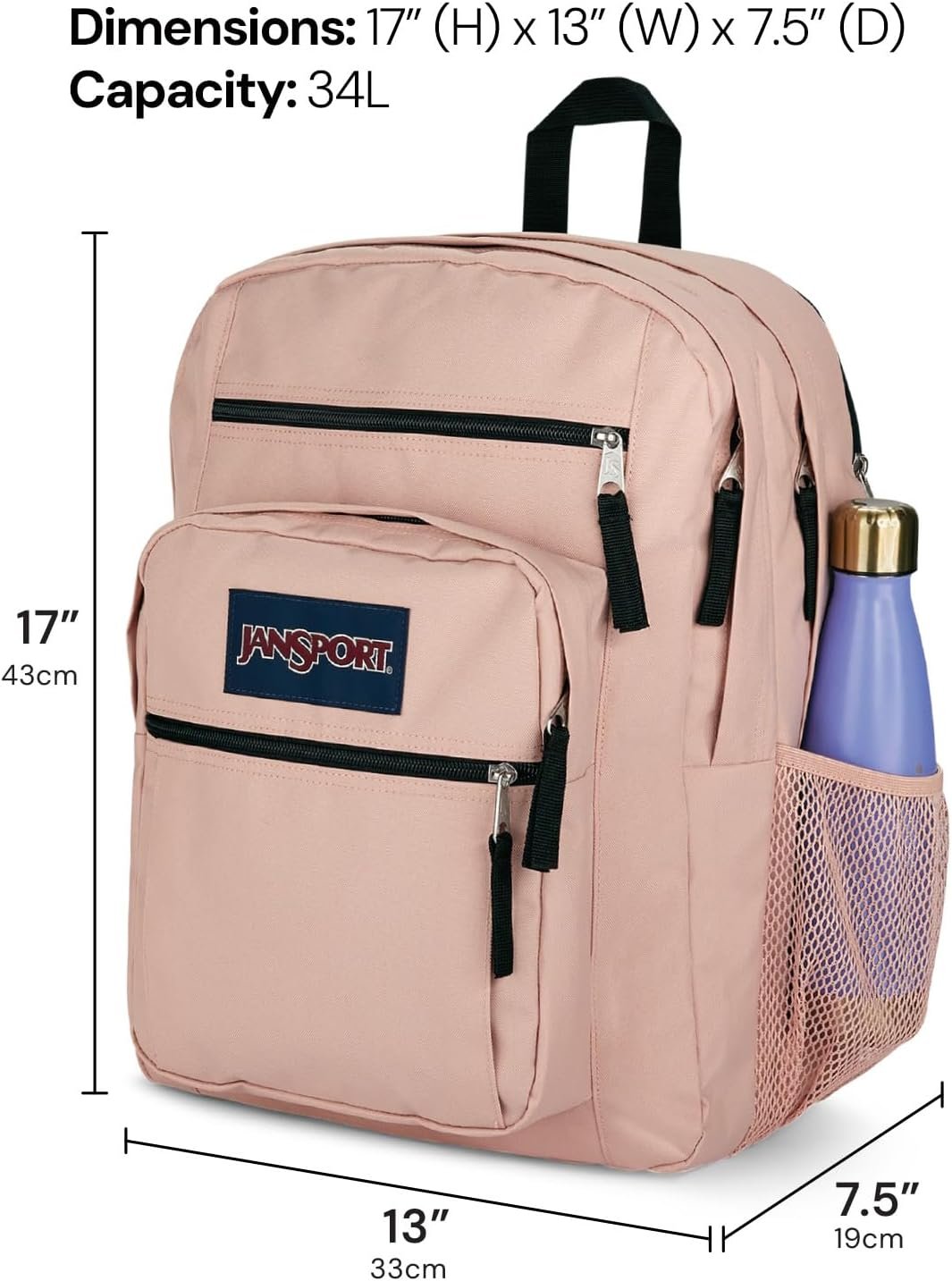 JanSport Laptop Backpack - Computer Bag with 2 Compartments, Ergonomic Shoulder Straps, 38.1 cm Laptop Sleeve, Haul Handle