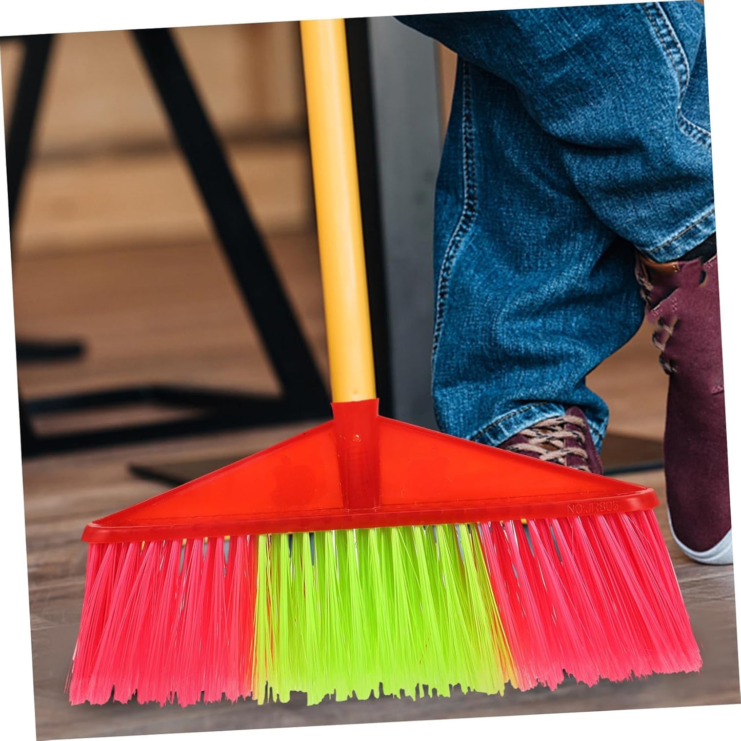 Beavorty Home Cleaning Essential 2 Pezzi Scopa di Plastica Scopa Pavimento Scopa Sostituzione Parte per La Casa