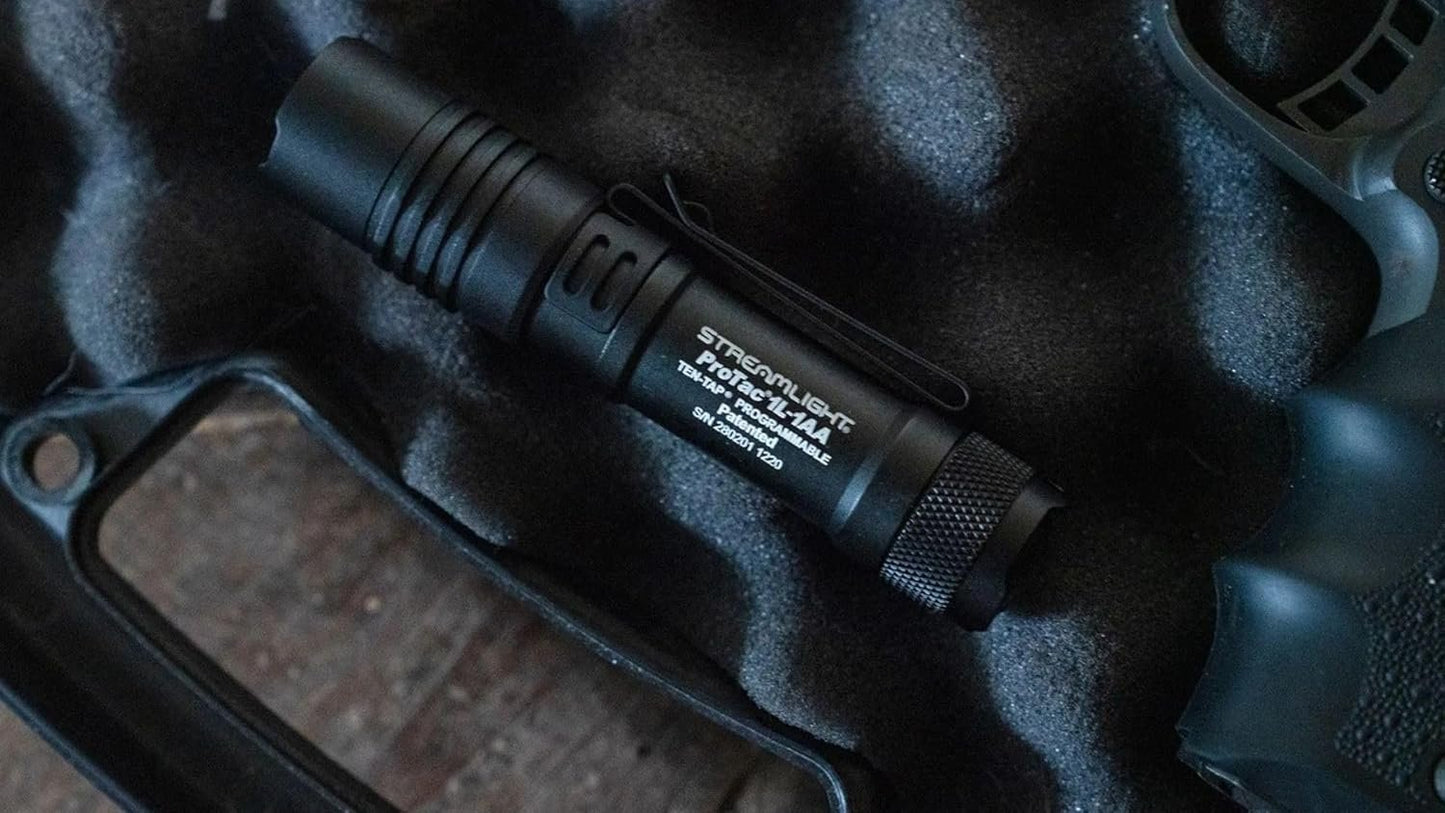 Streamlight 88061 ProTac 1L-1AA 350-Lumen Dual Fuel Professional Tactical Light, Black