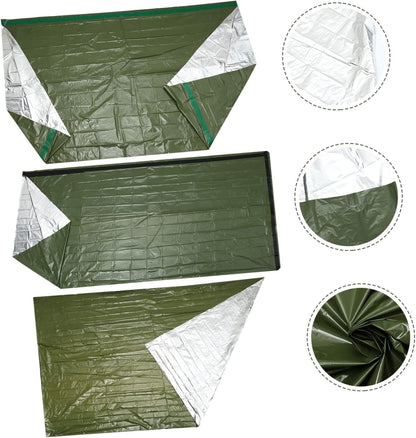 Emergency Tent Set Emergency Tent Survival Sleeping Sack Outdoor Sleeping Blanket Camping Sleeping Blanket Camping Tents Travel Tool Pe Tear-Resistant Material