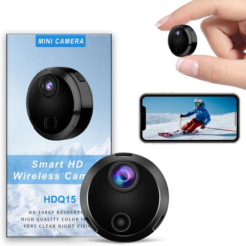 AYURI Hidden Cameras - 2025 Upgraded 1080P HD WiFi Security Camera -Mini Camera - Spy Cam-Indoor Nanny Cam -Home Security for with App - Surveillance Cameras with Motion Detection and Night Vision