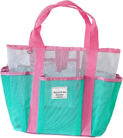 Generico Beach Bag Tote, Large Mesh Bags, Reusable Luggage, Ideal for Travel, Outdoor, Cruise, Picnic, Camping, Hiking, Lake, Family Resort, Gym, Boat, Sports 11.22 x 7.2 x 19.09 Inch