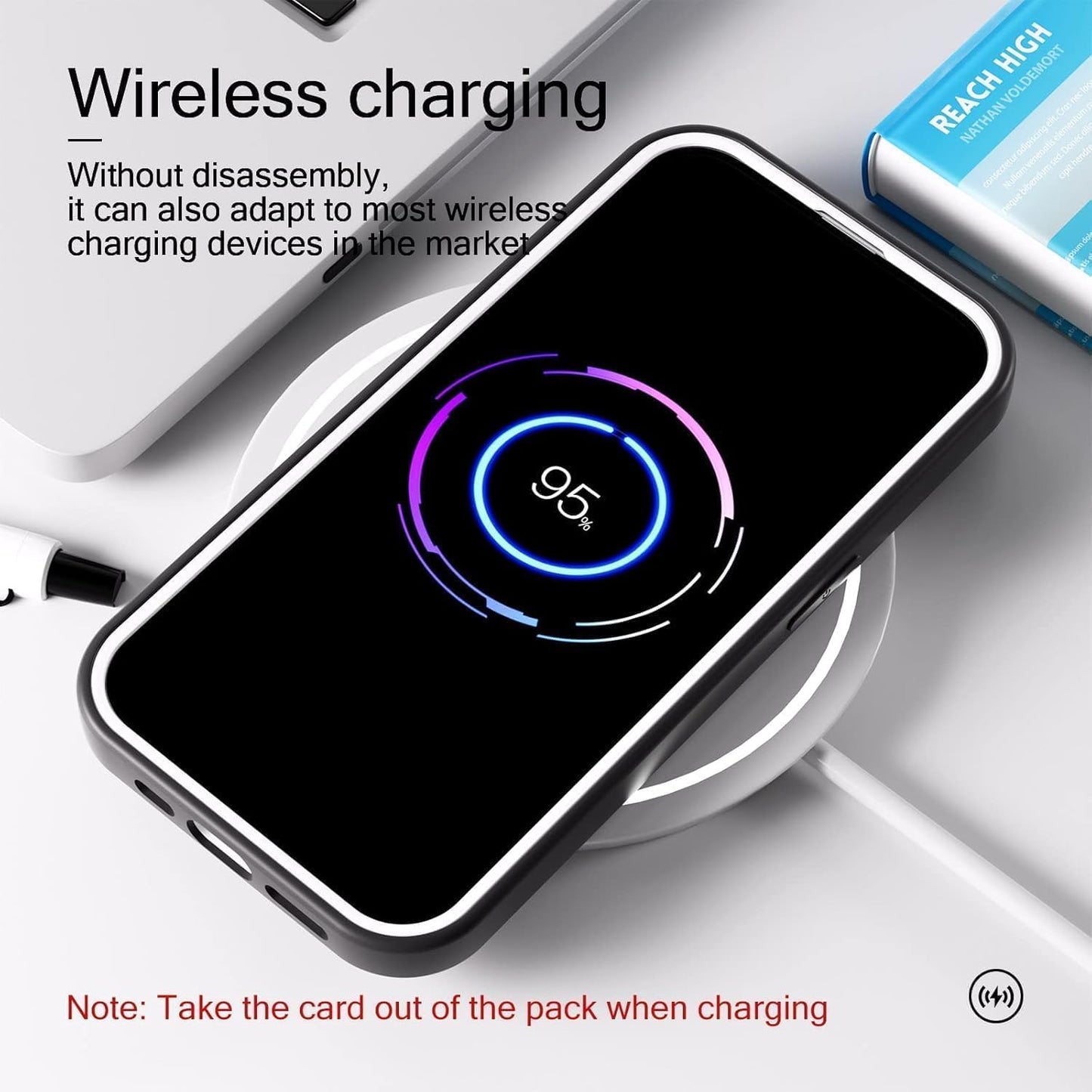 RUNGOS for iPhone 15 Pro Max Case with Card Holder, Wallet Case [3-in-1 Design] [Wireless Charging Friendly] [10Ft Drop Tested] Shockproof Case for iPhone 15 Pro Max Phone Case 6.7'' 2023, Clear 1st