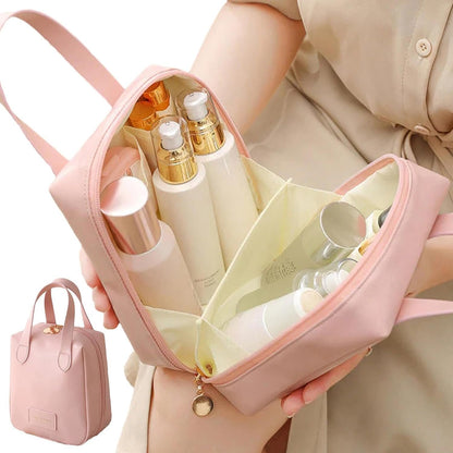 Toiletry Bag - Leather Hanging Organizer | Makeup Cosmetic Bag Travel Organizer Portable Travel Toiletry Organizer Toiletries Hygiene Bag, pink, Se rÃ©fÃ©rer au descriptif, Refer to description