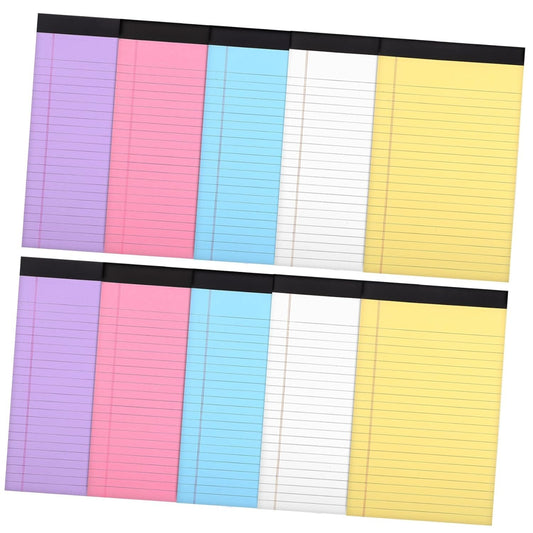 Generic 10 Pack Scratch Pads Notebooks for Note Taking Study Supplies Writing Organization No Bleed Portable Draft Notepads