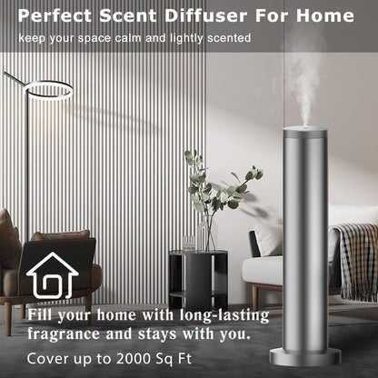 Hotel Aroma Diffuser - Rechargeable Wireless Whole House Diffuser - Home Odor Air Machine - Bluetooth Control - Waterless Essential Oil Diffuser for Large Room