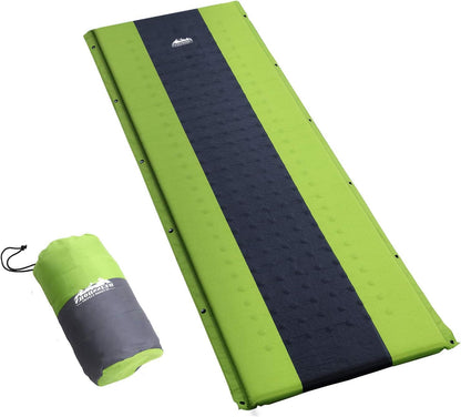 Weisshorn Single Camping Air Mattress, Self Inflating Blow Up Mattresses Bed Sleeping Pad Mat Outdoor Tent Caravan Road Trip Travel Hiking Gear, with Carry Bag Water Resistant Green