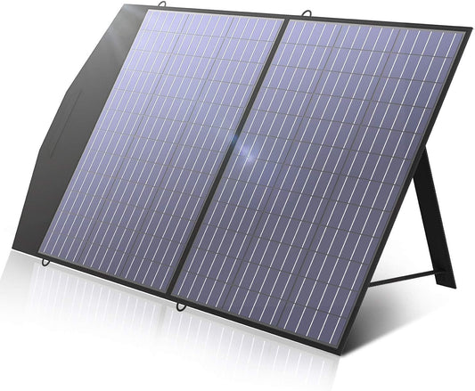 ALLPOWERS Portable Solar Panel Charger SP027 100W, Foldable Solar Panel Kit IP66 with Adjustable Kickstand, 22% Efficiency Module, 18V Output for Solar Generator Camping Balcony RV Off Grid