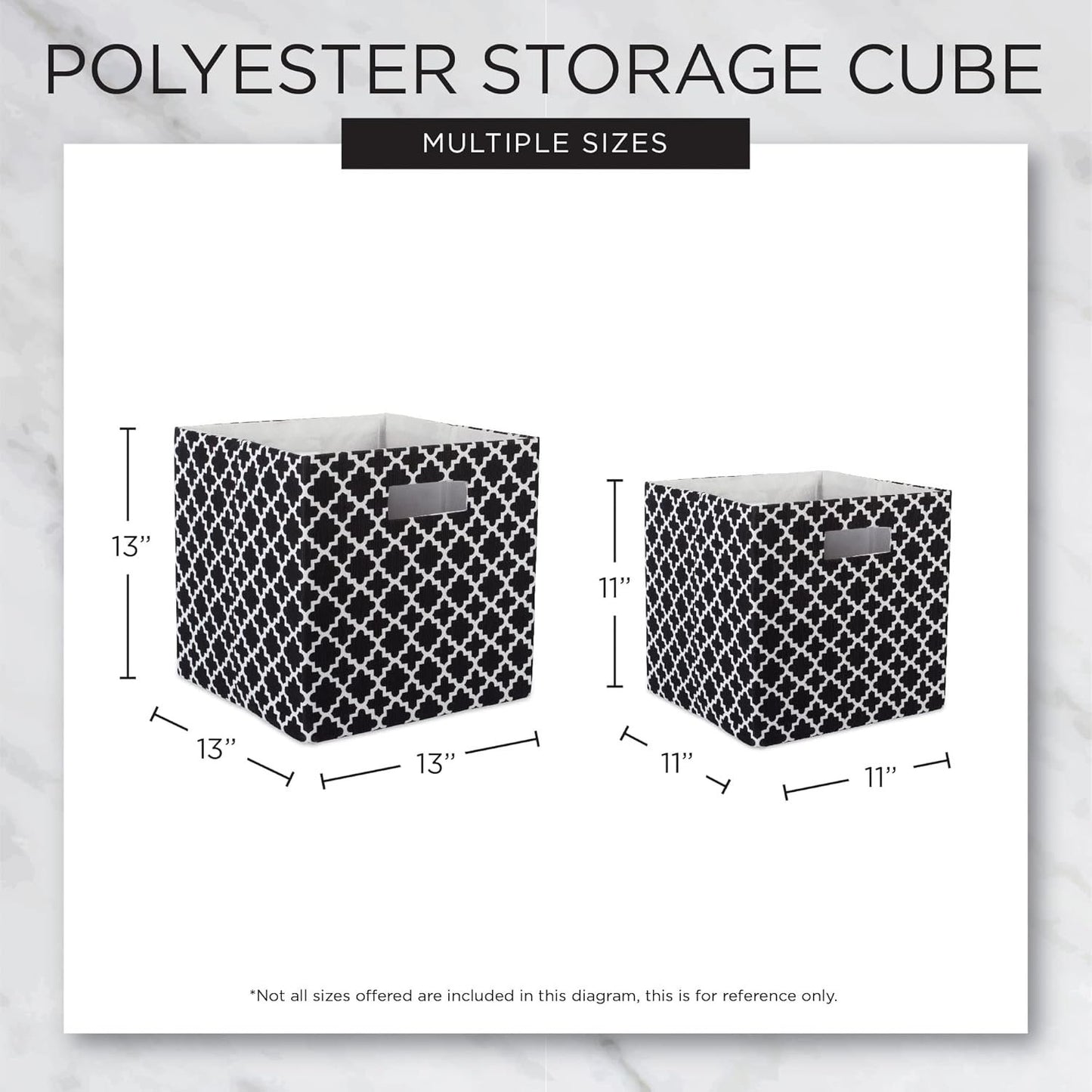 DII Hard Sided Collapsible Fabric Storage Container for Nursery, Offices, & Home Organization, (11x11x11)-Solid Aqua