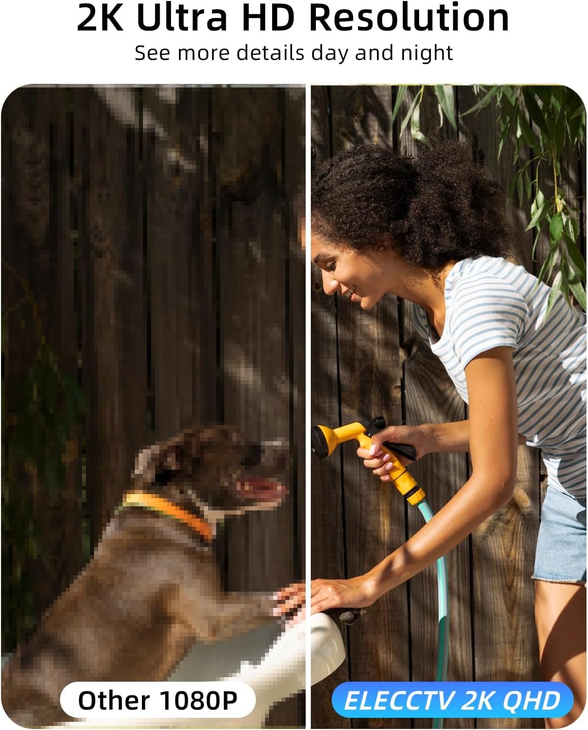 5G/2.4G Wifi Security Cameras Wireless Outdoor , 2K Battery Powered WiFi Cameras with AI Motion Detection Spotlight Siren,Color Night Vision, 2-Way Talk, Waterproof, Cloud/SD Storage, Works w/Alexa