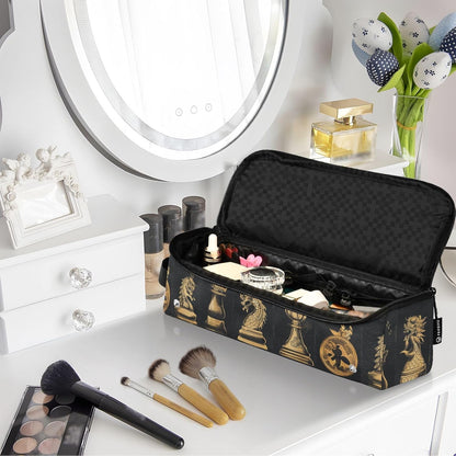 Travel Hair Tools Bag for Women with Iron Mat, Flat Curling Iron Carrying Case, Waterproof Organizer for Hot Tools and Care Accessories