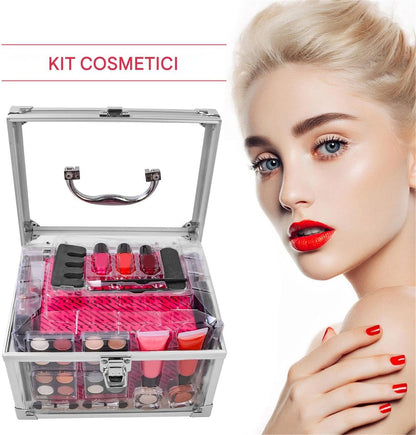 Beginner Makeup Kit for Adults, Complete Makeup Kit for Women, Professional Beauty Tools with Cosmetic Bags, Face Makeup Accessories for Beginners and Everyday Use