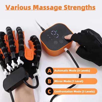 Guanti Robot Riabilitativi Trainer Della Mano Per Ictus Fisioterapica Attrezzi Riabilitazione Artrite Guanti Da Massaggio Per Pazienti Con Ictus Emiplegia(Left,Small)