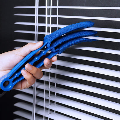 RUIMAICAN Window Blind Cleaner Duster Brush 2 Pack Brush with 6 Microfiber Sleeves - Blind Cleaner Tools for Window Blinds Air Conditioner Jalousie Dust