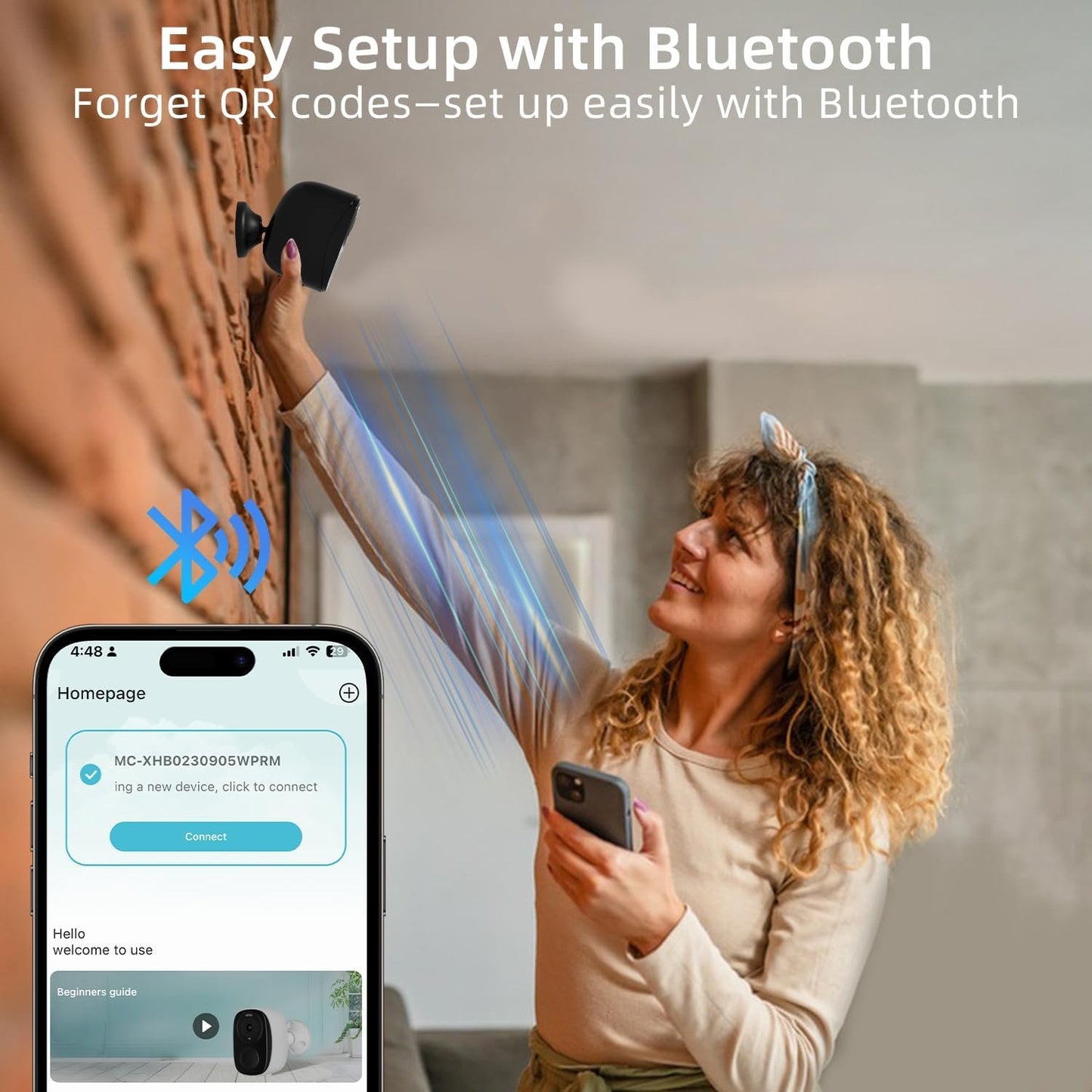 Rraycom 4Pack 5G/2.4G Security Cameras Wireless Outdoor,2K Battery Powered AI Motion Detection Siren Alarm WiFi Home Indoor Camera, Color Night Vision, 2-Way Talk, Waterproof, Works w/Alexa, Cloud/SD