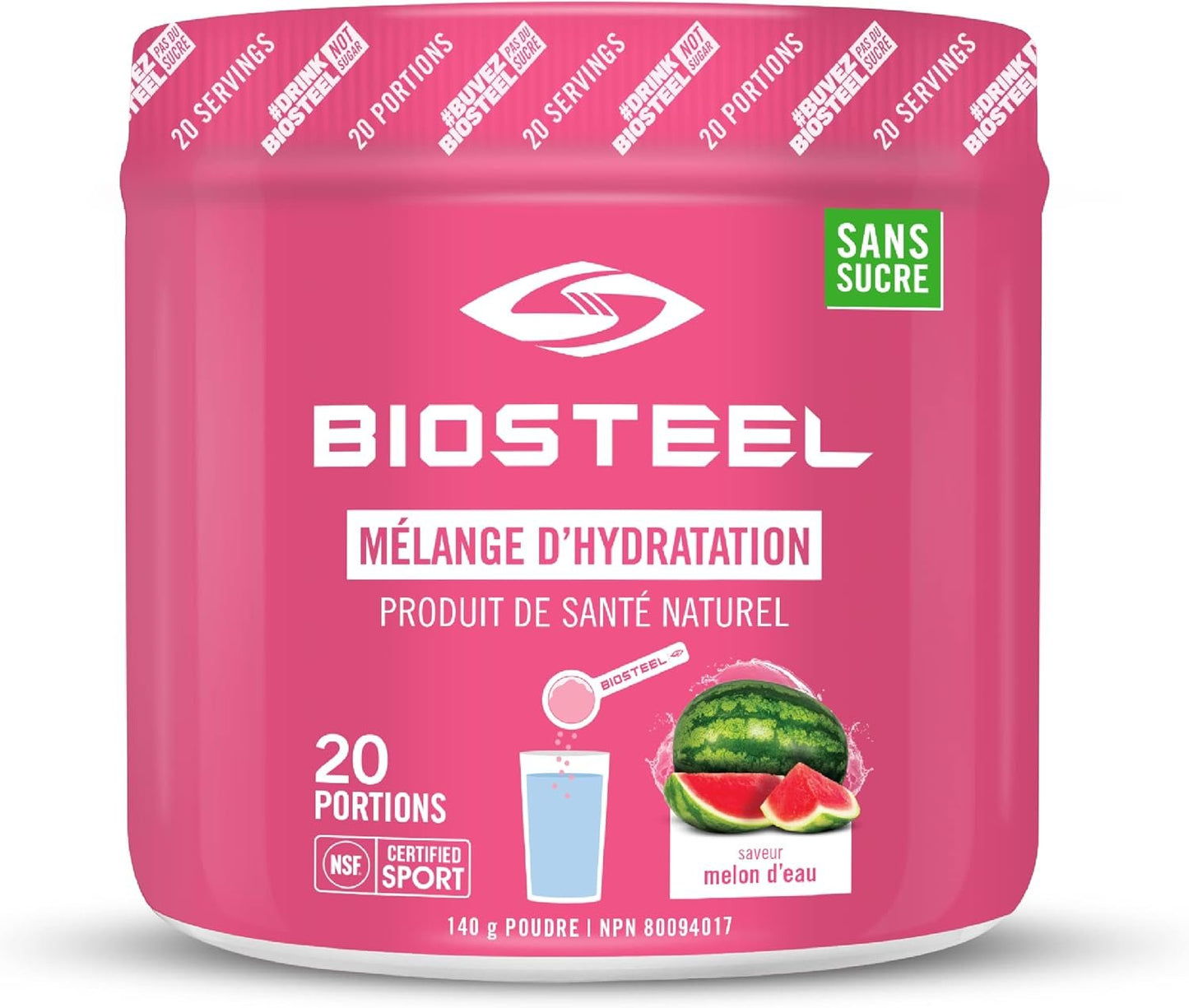 BioSteel Hydration Mix | White Freeze (45 Servings) + Watermelon (20 Servings) Zero Sugar Hydration Drink Mix