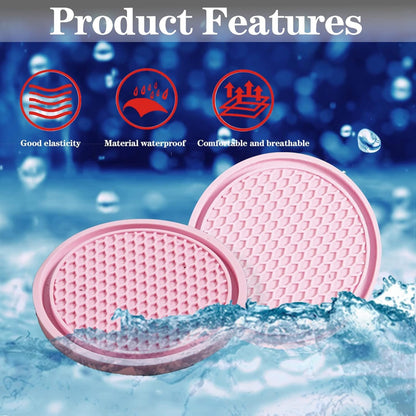 Sodcay 4 PCS Car Cup Holder Coaster, 2.75In PVC Anti Slip Cup Holder Insert Coaster, Honeycomb Waterproof Fixed Tea Coaster, Universal for Vehicle Interior Cup Mats (Pink) (SOBD0002PK-4PC)