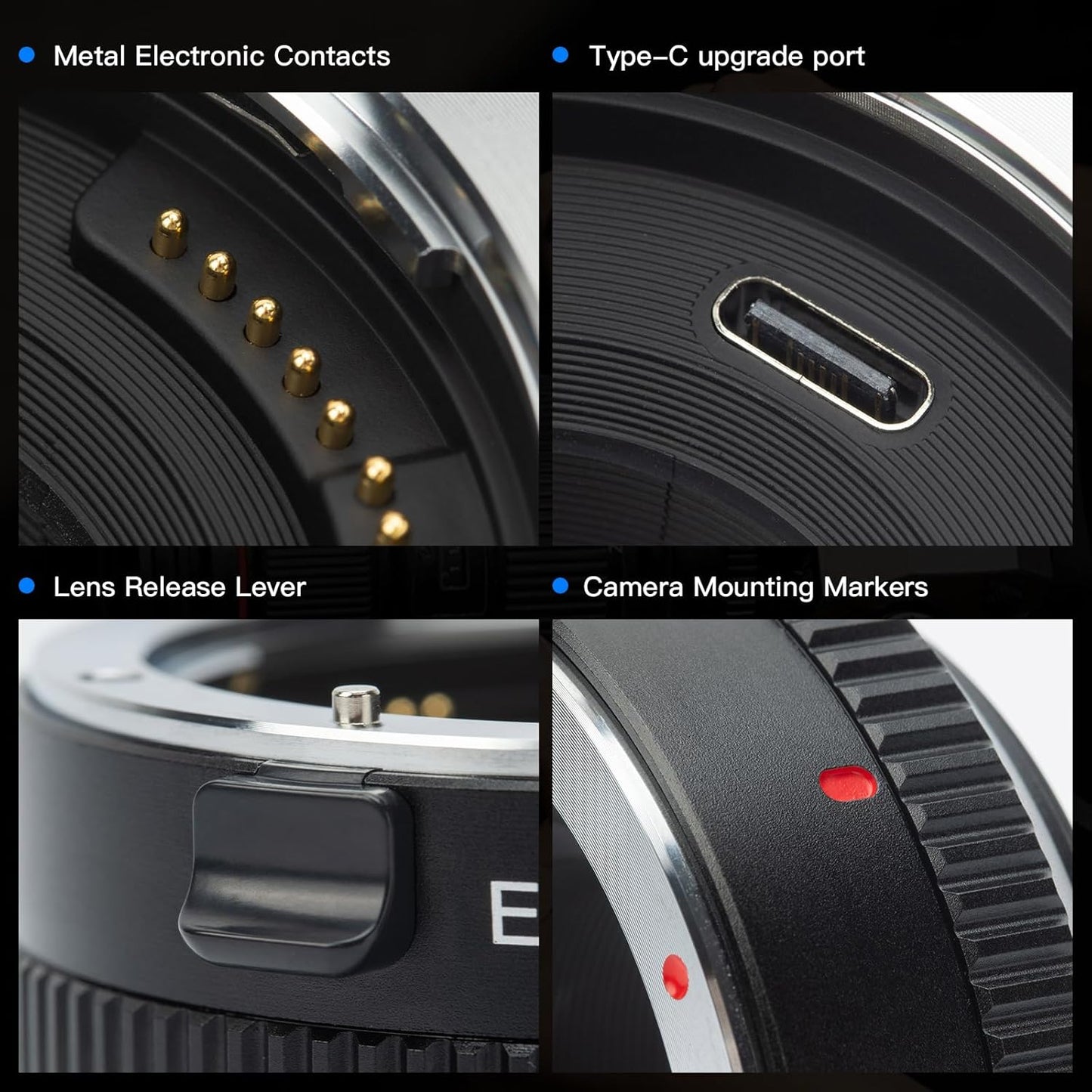 VILTROX EF-FX1 Pro Electronic Autofocus Lens Adapter EF-FX AF Adapter for Canon EF/EF-S Lens to Fuji X Mount X-H1 X-T5 X-T4 X-T3 X-T30 X-T100 X-E3 X-S10 X-E4