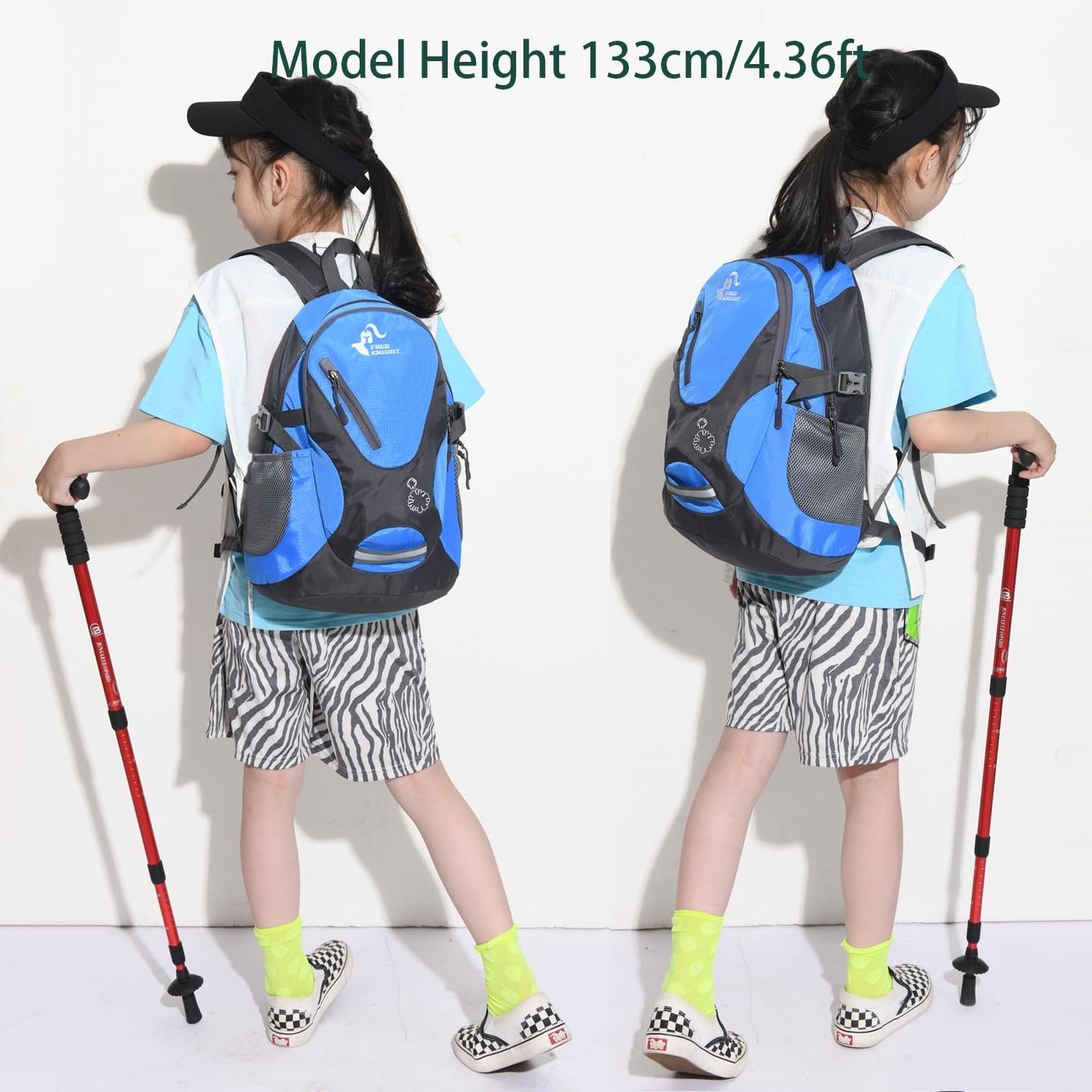 Bseash Small 20L Outdoor Hiking Backpack, Lightweight Waterproof Travel Daypack for Kids Girls Boys Cycling Camping