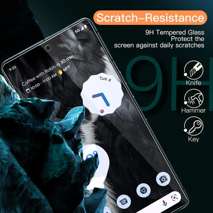 JETech Screen Protector for Google Pixel 7, Tempered Glass Film with Easy Installation Tool, Fingerprint Compatible, HD Clear, 3-Pack