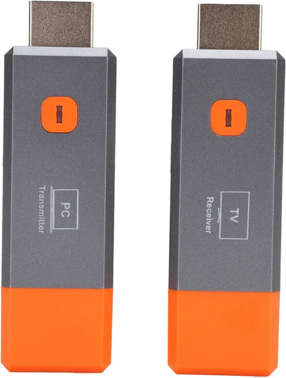 Wireless HDMI Transmitter and Receiver, Plug Play, Portable 1080P Extender, 5G Portable Wireless HDMI Extender Kit for Streaming Video and Audio to HDTV Projector Monitor